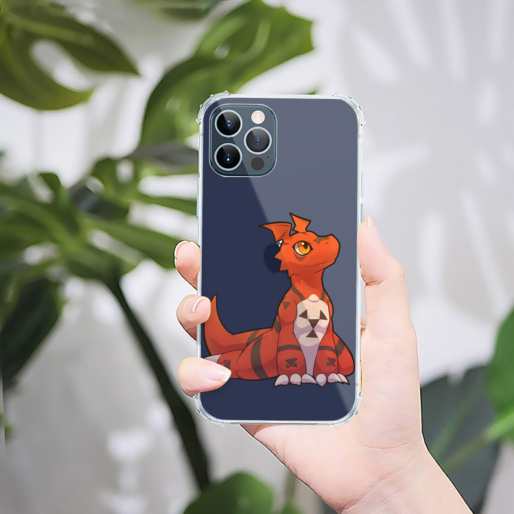 （画像用） Digimon デジタルモンスター/デジモン 【iPhone 12シリーズ対応】透明スマホケース（クリアソフトケース）